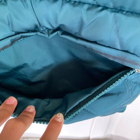 Marc Jacobs Quilted Nylon Backpack Deep Teal Blue - Picture 6 of 13